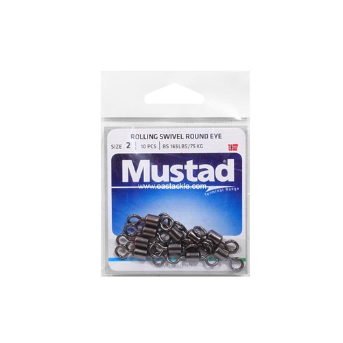 Mustad - Rolling Swivel Round Eye | Eastackle