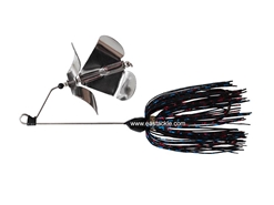 An Lure - PitBull 2J-BO Double Prop Buzz Bait - BLACK - Sinking Wire Bait | Eastackle