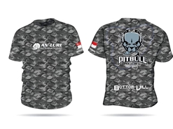 An Lure - PitBull Short Sleeve Fishing Shirt BLACK CAMO - XL | Eastackle