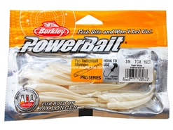 Berkley - PowerBait Pro Twitchtail 3" - PEARL WHITE - Soft Plastic Jerk Bait | Eastackle