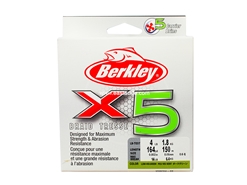 Berkley - X5 150m - 4LB - LOW VIS GREEN - Braided/PE Line