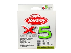 Berkley - X5 150m - 50LB - LOW VIS GREEN - Braided/PE Line