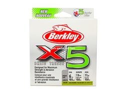 Berkley - X5 150m - 6LB - LOW VIS GREEN - Braided/PE Line
