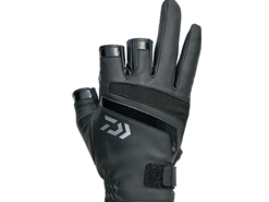 Daiwa - 2019 Light Grip 3 Finger Cut Gloves - DG-75009 - BLACK - M Size | Eastackle