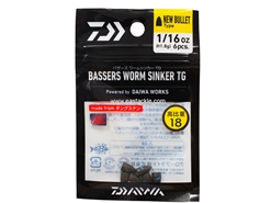Daiwa - Bassers Worm Sinker TG New Bullet 1.8g - 1/16oz (6pcs)