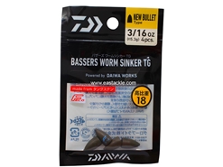 Daiwa - Bassers Worm Sinker TG New Bullet 5.3g - 3/16oz (4pcs)