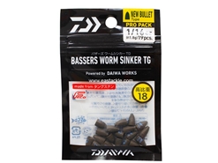 Daiwa - Bassers Worm Sinker TG New Bullet Pro Pack 1.8g - 1/16oz (19pcs)
