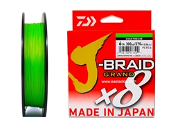 Daiwa - J-Braid Grand x8 - CHARTERUSE - 6lbs 300yards - Braided/PE Fishing Line | Eastackle