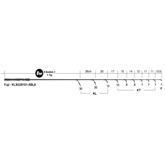 Fuji - KLSG30101-SBL8 - Spinning Guide Set for 8’ Sea Bass Type Luring Blank
