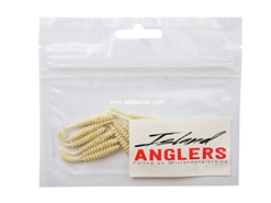 Island Anglers - Ribbed Straight Tail 1.6" - OFF WHITE - Soft Plastic Swim Bait | Eastackle