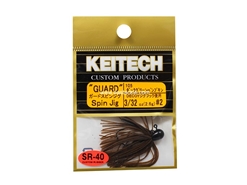 Keitech - Guard Spin Jig - DARK GREEN PUMPKIN PP 105 (3/32oz) - Tungsten Skirted Jig Head | Eastackle