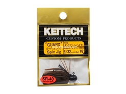 Keitech - Guard Spin Jig - DARK GREEN PUMPKIN PP 105 (5/32oz) - Tungsten Skirted Jig Head | Eastackle