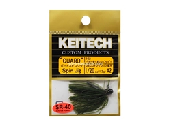 Keitech - Guard Spin Jig - WATERMELON PP 102 (1/20oz) - Tungsten Skirted Jig Head | Eastackle