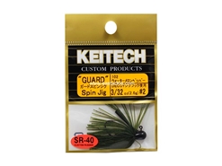 Keitech - Guard Spin Jig - WATERMELON PP 102 (3/32oz) - Tungsten Skirted Jig Head | Eastackle