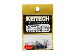 Keitech - Round Spin Jig - BLUEGILL TIGER 322 (1/32oz) - Tungsten Skirted Jig Head | Eastackle