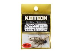 Keitech - Round Spin Jig - GOLD TIGER 321 (3/32oz) - Tungsten Skirted Jig Head | Eastackle