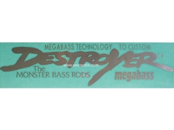 Megabass - Sticker - DESTROYER SILVER