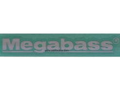Megabass - Sticker - MEGABASS - White - 10cm