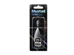 Mustad - Big Eye Bucktail Jig Head - 3/8oz - BLACK SILVER | Eastackle