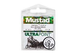Mustad - Fastach Clip With Ball Bearing Swivel - 2.3