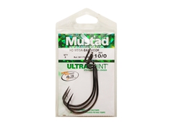 Mustad - HD Mega-Bait Hook - 38117NP-BN - #10/0 - Offset Worm Hook | Eastackle