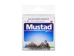Mustad - Rolling Swivel Round Eye - #8