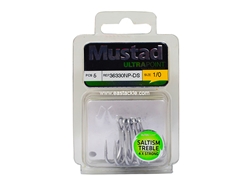 Mustad - Saltism 4X Strong #1/0 - Treble Hook | Eastackle
