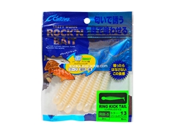 Owner - Cultiva Rockn' Bait - Ring Kick Tail - RB-5 - 3" - PEARL WHITE - Soft Plastic Swim Bait | Eastackle
