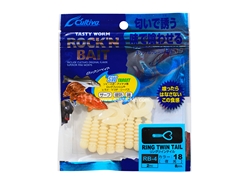 Owner - Cultiva Rockn' Bait - Ring Twin Tail - RB-4 - 2" - NIGHT LIGHT - Soft Plastic Swim Bait | Eastackle