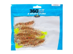 Storm - 360GT Coastal Shrimp 4" - CAYENNE GOLD - Soft Plastic Shrimp Bait 