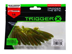 Trigger X - Slop Hopper PTXSLH22 2.- 2in - WATERMELON RED FLAKE - Soft Plastic Swim Bait