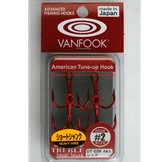 Vanfook - Black Bass Series - DT-55R - "Heavy Duty" Treble Hook #2 - Anodized Red