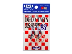 Vanfook - DECO TWIN ASSIST DT-30 - #2 - Micro Double Assist Jigging Hooks | Eastackle