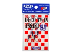 Vanfook - DECO TWIN ASSIST DT-30 - #3 - Micro Double Assist Jigging Hooks | Eastackle