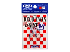 Vanfook - DECO TWIN ASSIST DT-30 - #4 - Micro Double Assist Jigging Hooks | Eastackle