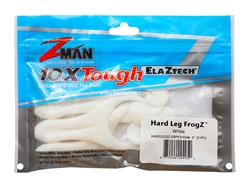 Z-Man - Hard Leg Frog-Z 4" - WHITE - Soft Plastic Frog Bait | Eastackle