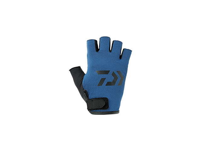 Daiwa - Quick Dry Five Finger Cut Stretch Gloves - DG-65008 - NAVY - XL SIZE | Eastackle