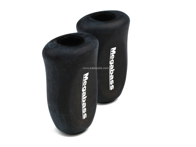 Megabass - Hyper Cork Knobs (1 Pair) - BLACK | Eastackle
