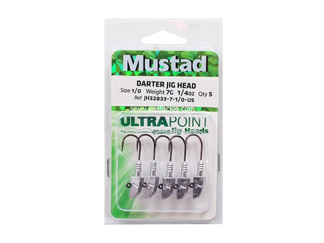 Mustad - Ultra Point Darter Jig Head - #1/0 - 7grams | Eastackle