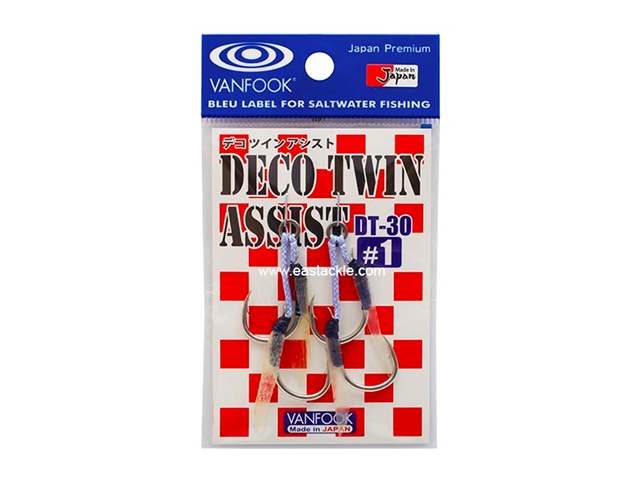 Vanfook - DECO TWIN ASSIST DT-30 - #1 - Micro Double Assist Jigging Hooks | Eastackle
