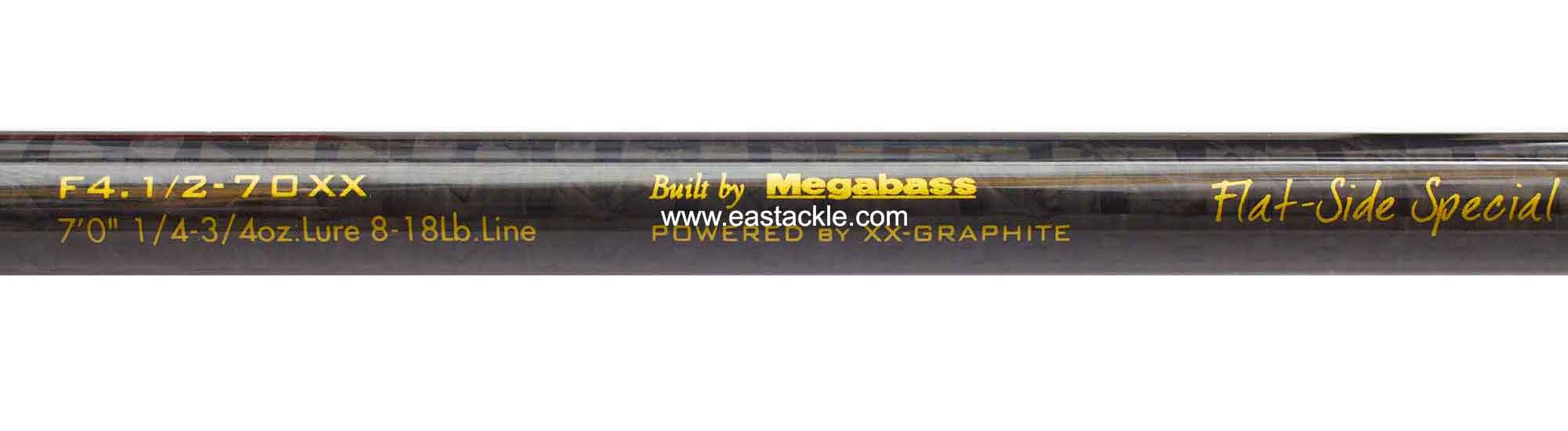 Megabass - Orochi XX - F4.1/2-70XX - FLAT SIDE SPECIAL - Bait Casting Rod - Blank Specifications
