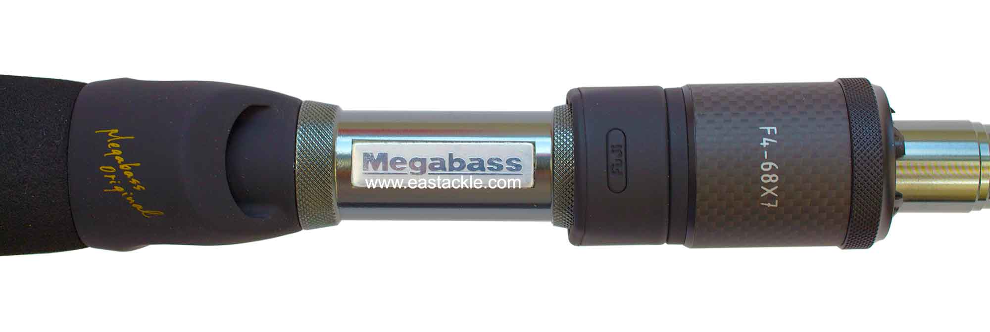 Megabass - Destroyer X7 - F4-68X7 - CYCLONE ADVANTAGE - Bait Casting Rod - Reel Seat (Top View)