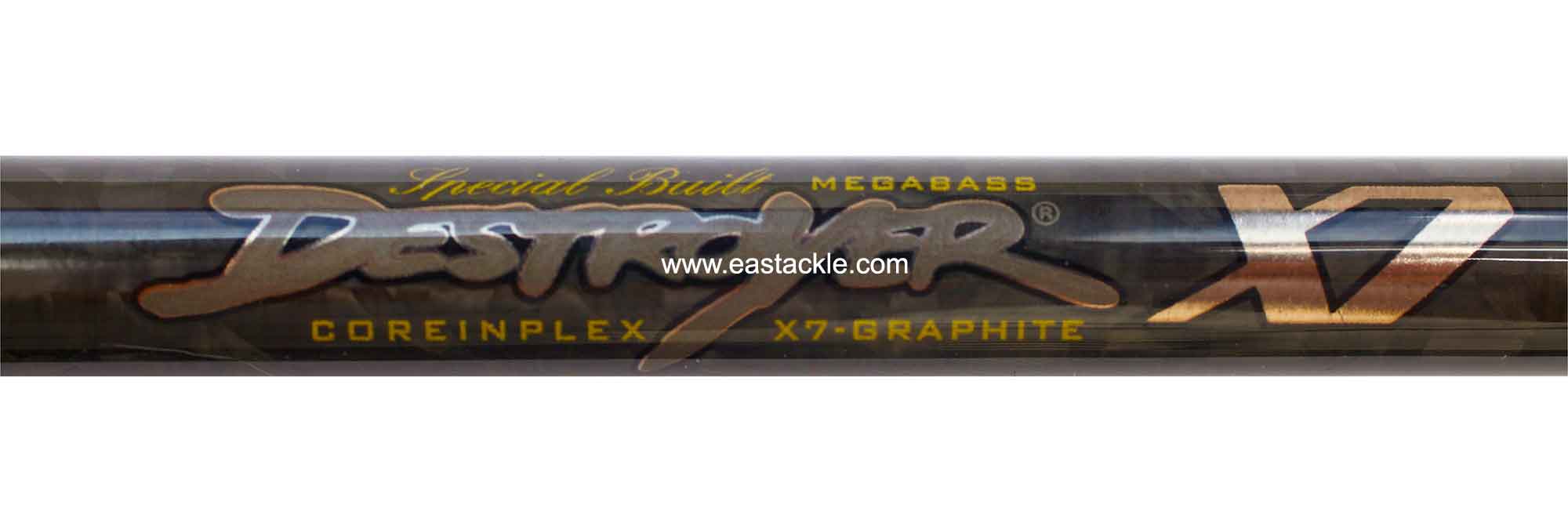Megabass - Destroyer X7 - F5ST-611X7 - BEARINGDOWN TYPE-X - Bait Casting Rod - Logo