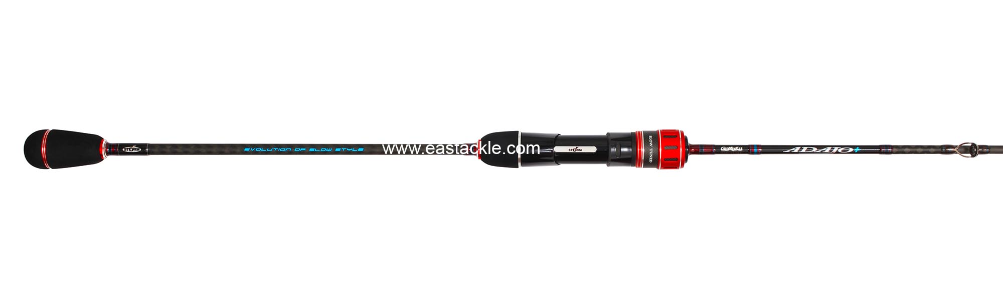 Storm - Adajo+ - AJP631-2 - Slow Jigging Fishing Rod - Butt to Stripper Guide (Top View) | Eastackle