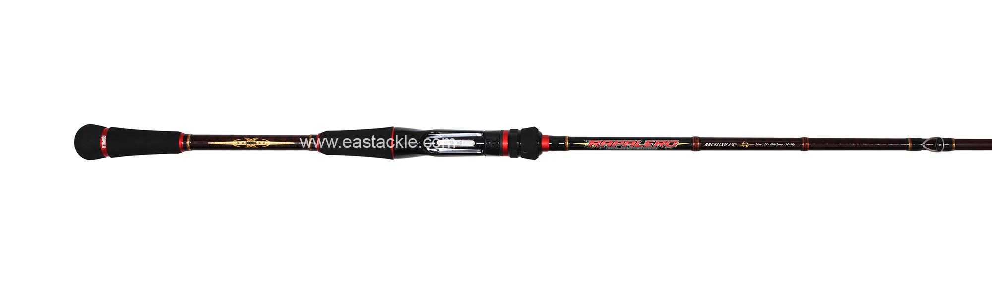 Rapala - 2018 Rapalero - RRC661XH - Bait Casting Rod - Butt to Stripper Guide (Top View) | Eastackle