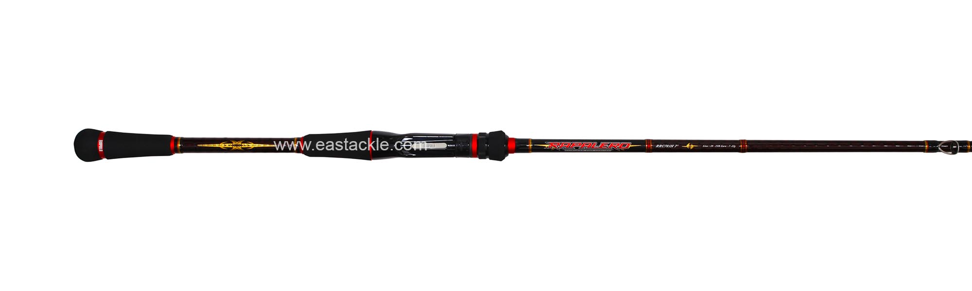 Rapala - 2018 Rapalero - RRC701H - Bait Casting Rod - Butt to Stripper Guide (Top View) | Eastackle