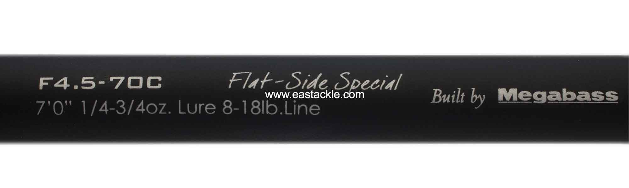 Megabass - Levante - F4.5-70C - FLAT SIDE SPECIAL - Bait Casting Rod - Blank Specifications
