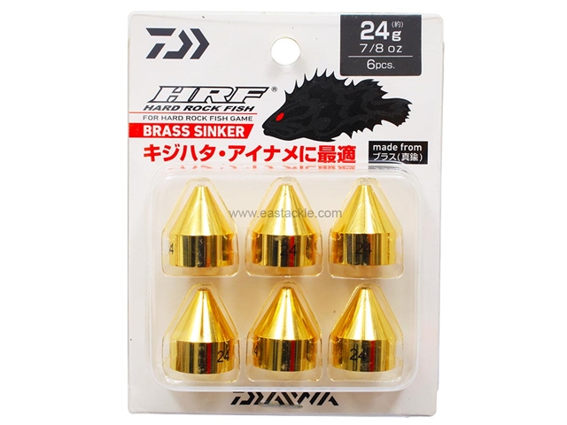 Daiwa - HRF Brass Sinker 24g - 7/8oz (6pcs) | Eastackle