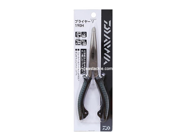 Daiwa - Plier V 190H - Straight Long Nose Split Ring Fishing Pliers | Eastackle