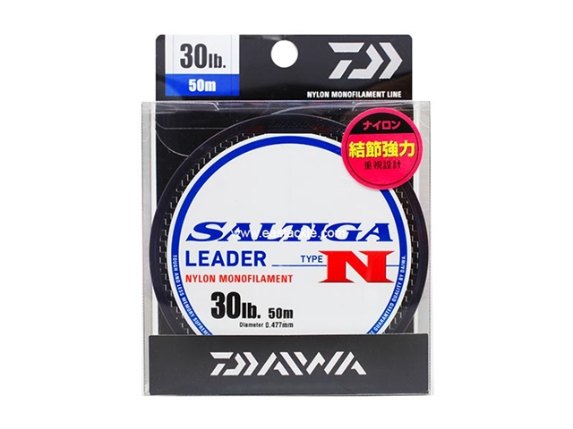 Daiwa - Saltiga Leader Type N (30lbs) - 50m - Nylon Monofilament | Eastackle